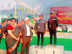 भोलानाथ रामसुख इंटर कॉलेज की छात्रा रंजना यादव ने प्रादेशिक भाला फेंक में द्वितीय स्थान प्राप्त की