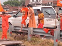 राजमार्ग पर कांवरियों की लड़ी, सावन सोमवार पर करेंगी जलाभिषेक