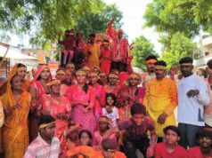 शंकरगढ़ क्षेत्र में नम आंखों से दी गई विघ्नहर्ता गणपति बप्पा को विदाई