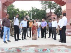 मण्डलायुक्त ने संगम क्षेत्र का लिया जायजा, दिए आवश्यक निर्देश