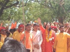 हर-हर महादेव के जयघोष से गूंजा क्षेत्र, भव्य कलश यात्रा के साथ शिव कथा महोत्सव का शुभारंभ